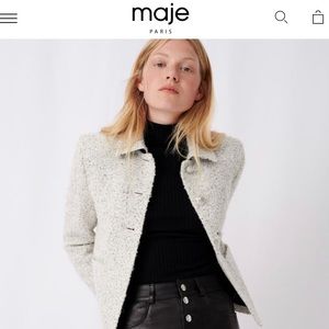 Maje Tweed-Style Bouclé Jacket
